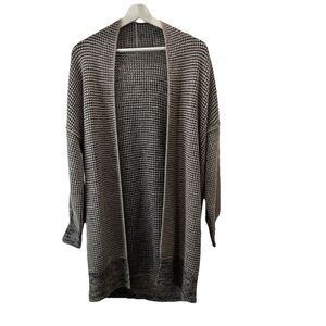 Mazik Downtown Cardigan Sweater Gray Textured Long Sleeves Womens Size L